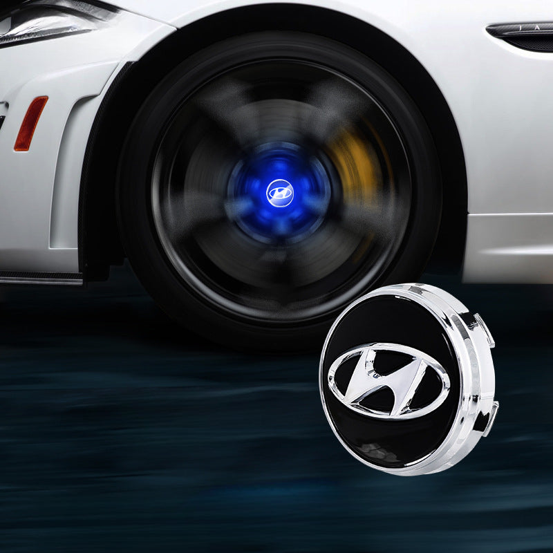 Suitable For Hyundai Magnetic Suspension Hub Caps & LED Suspension Luminous Wheel Hub Lights