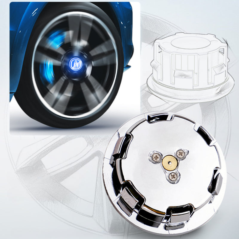 Suitable For Acura Magnetic Suspension Hub Caps & LED Suspension Luminous Wheel Hub Lights