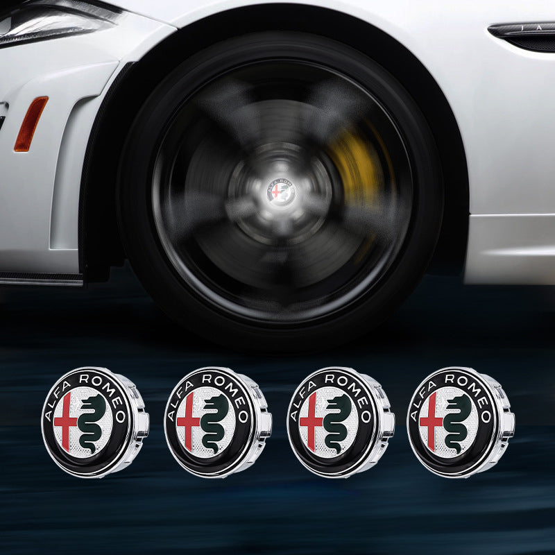 Suitable For Alfa Romeo Magnetic Suspension Hub Caps & LED Suspension Luminous Wheel Hub Lights