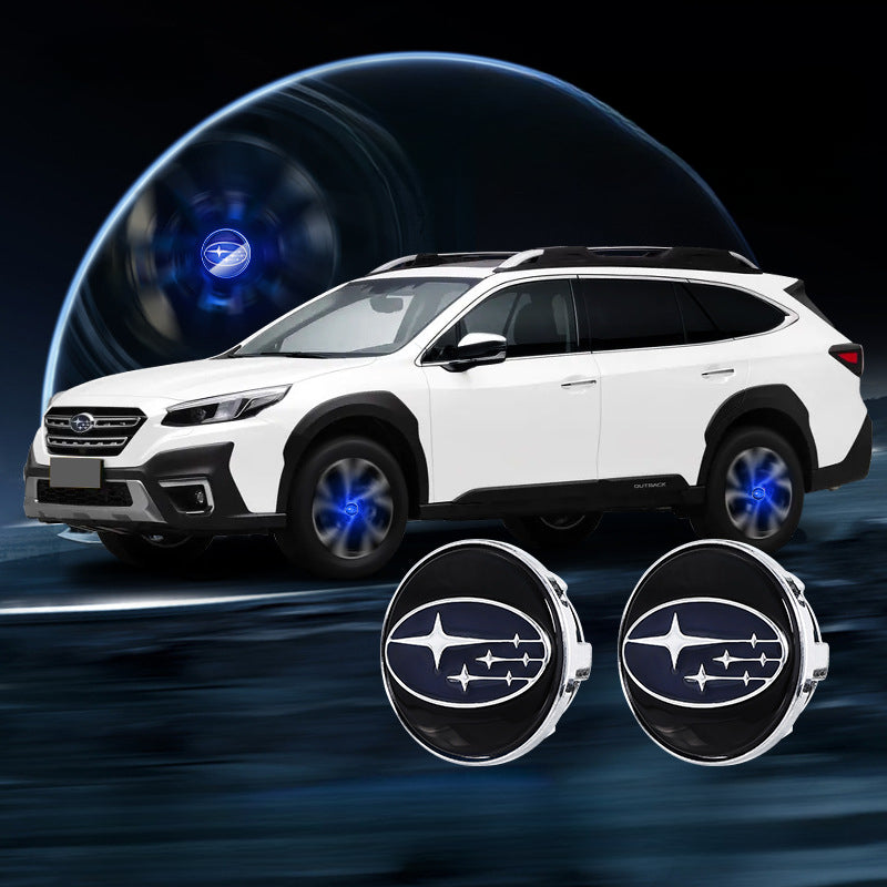 Suitable For Subaru Magnetic Suspension Hub Caps & LED Suspension Luminous Wheel Hub Lights