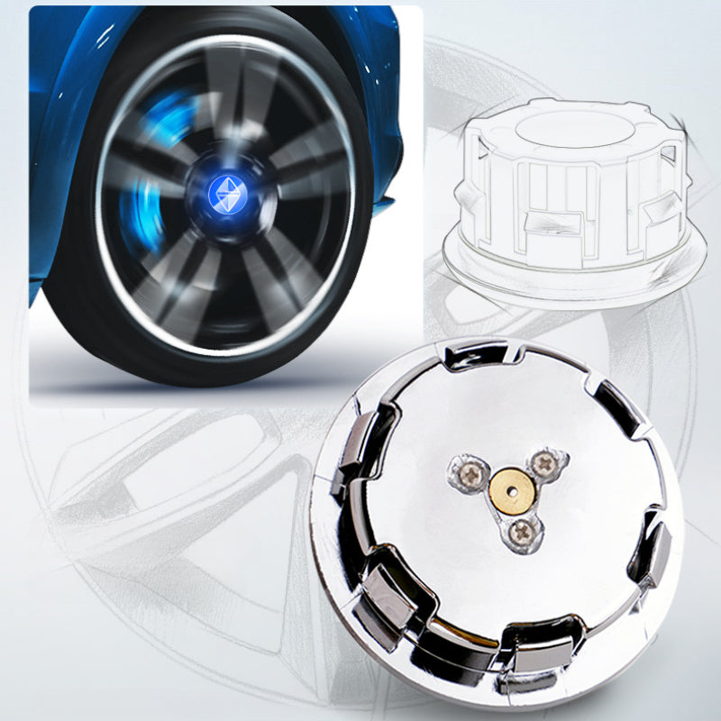 Suitable For Borgward Magnetic Suspension Hub Caps & LED Suspension Luminous Wheel Hub Lights