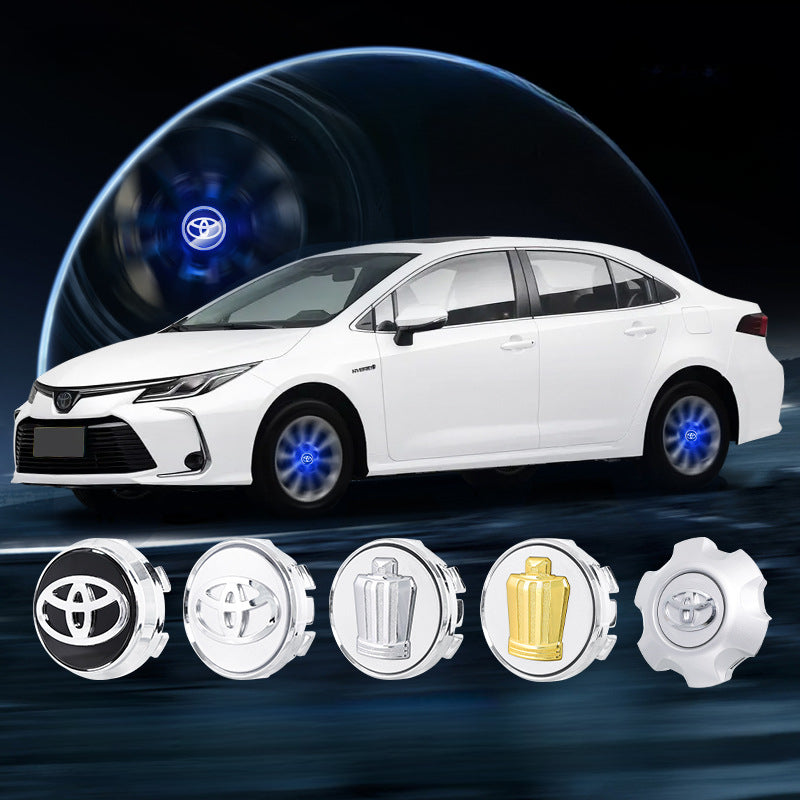 Suitable For Toyota & Crown Magnetic Suspension Hub Caps & LED Suspension Luminous Wheel Hub Lights