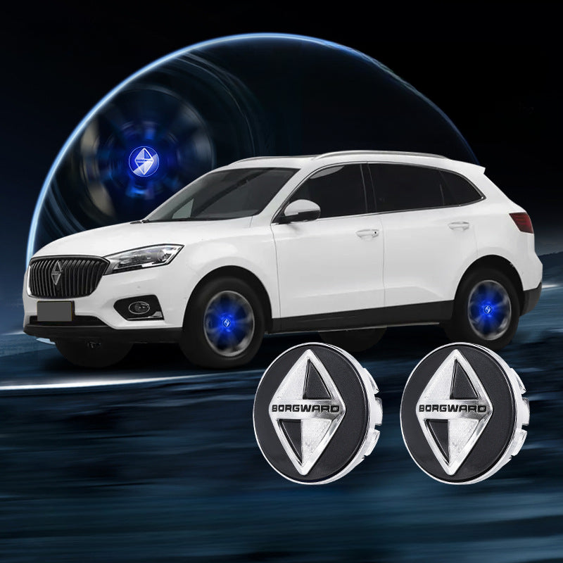 Suitable For Borgward Magnetic Suspension Hub Caps & LED Suspension Luminous Wheel Hub Lights