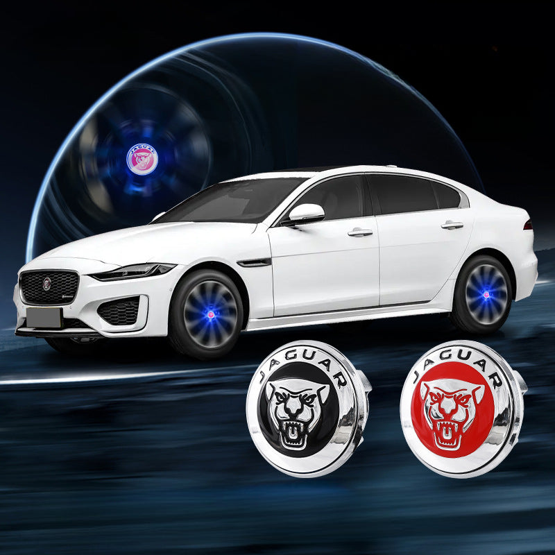 Suitable For Jaguar Magnetic Suspension Hub Caps & LED Suspension Luminous Wheel Hub Lights