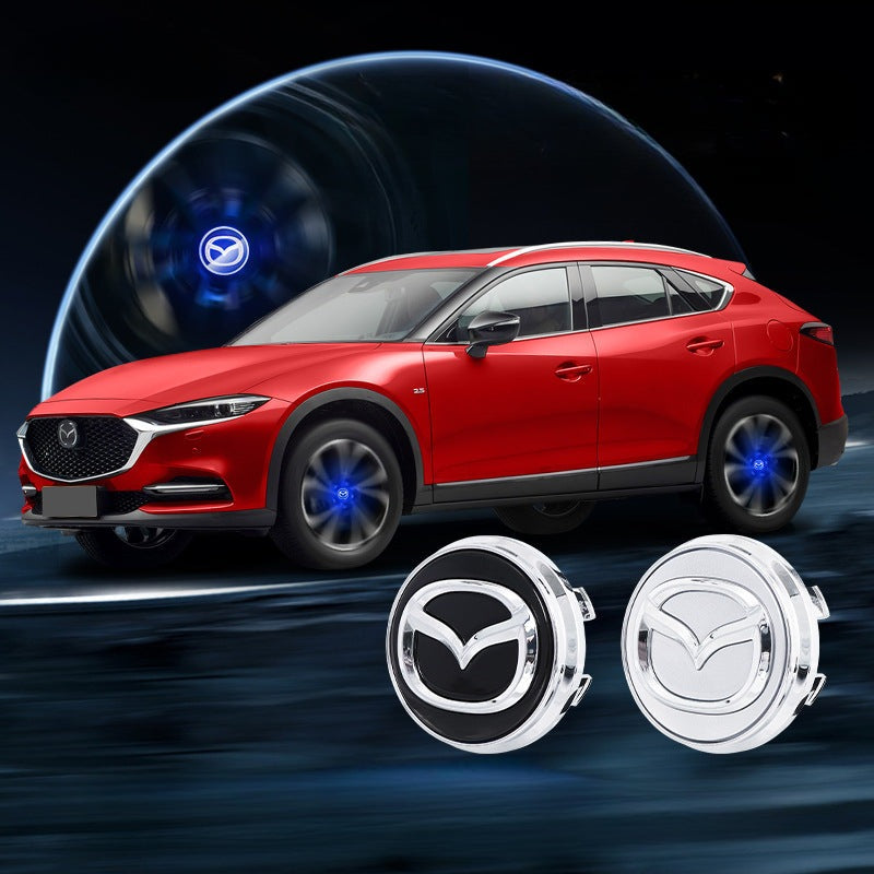 Suitable For Mazda Magnetic Suspension Hub Caps & LED Suspension Luminous Wheel Hub Lights