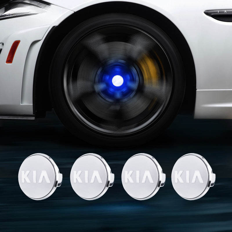 Suitable For KIA Magnetic Suspension Hub Caps & LED Suspension Luminous Wheel Hub Lights