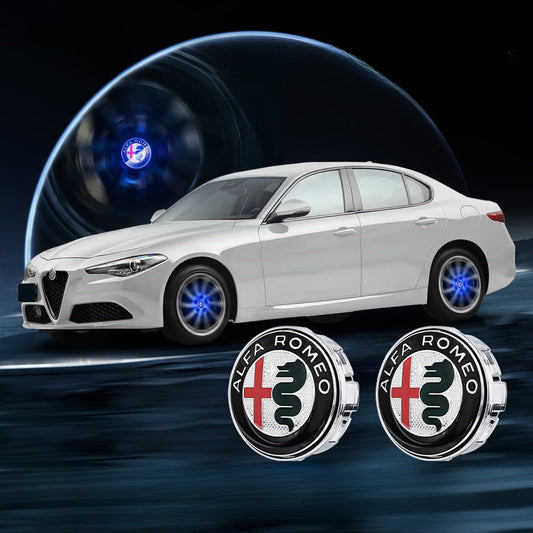 Suitable For Alfa Romeo Magnetic Suspension Hub Caps & LED Suspension Luminous Wheel Hub Lights