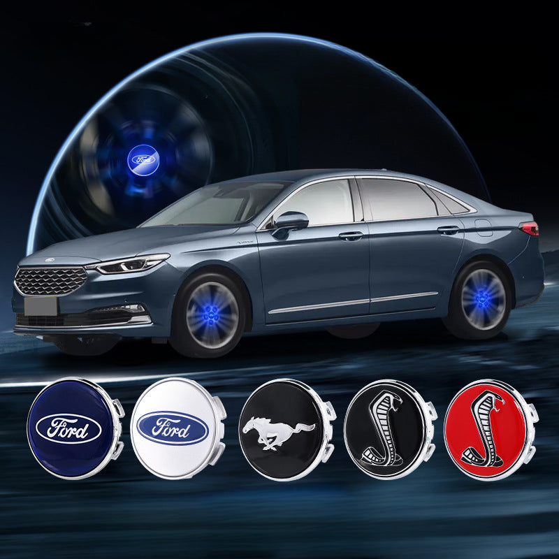 Suitable For Ford Magnetic Suspension Hub Caps & LED Suspension Luminous Wheel Hub Lights