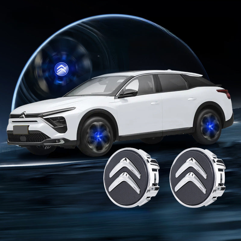 Suitable For Citroën Magnetic Suspension Hub Caps & LED Suspension Luminous Wheel Hub Lights