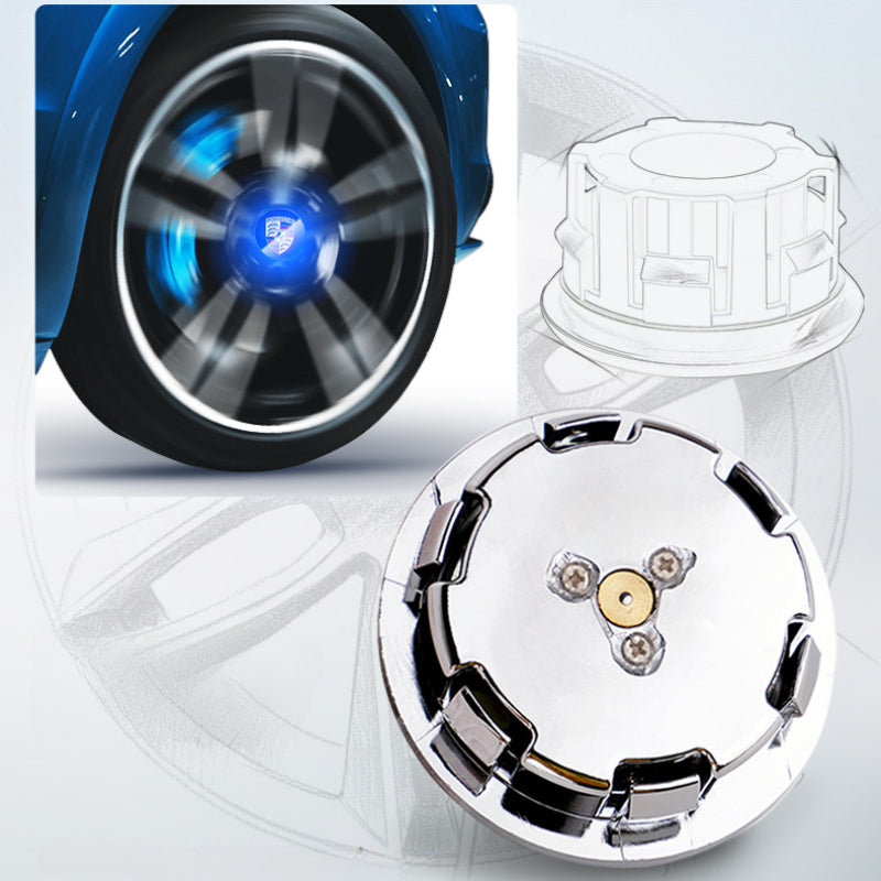 Suitable For Porsche Magnetic Suspension Hub Caps & LED Suspension Luminous Wheel Hub Lights