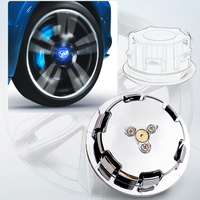 Suitable For Infiniti Magnetic Suspension Hub Caps & LED Suspension Luminous Wheel Hub Lights