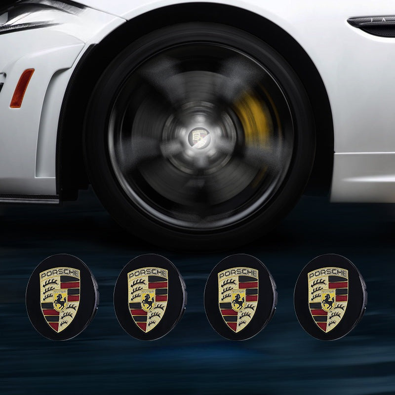 Suitable For Porsche Magnetic Suspension Hub Caps & LED Suspension Luminous Wheel Hub Lights