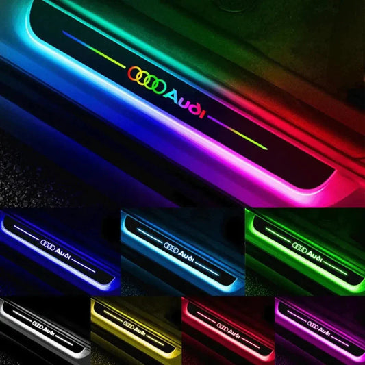 Audi Compatible Intelligent LED Colorful Car Door Sill Protector