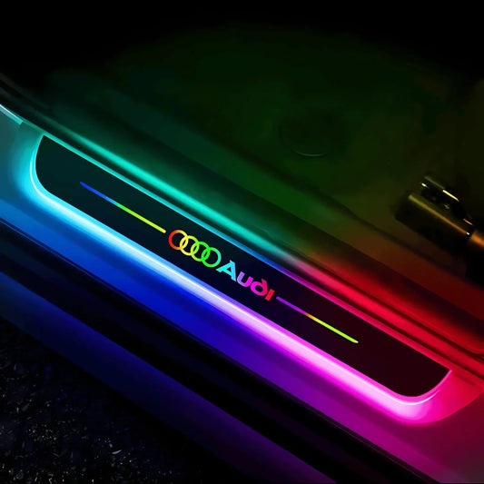 Audi Compatible Intelligent LED Colorful Car Door Sill Protector