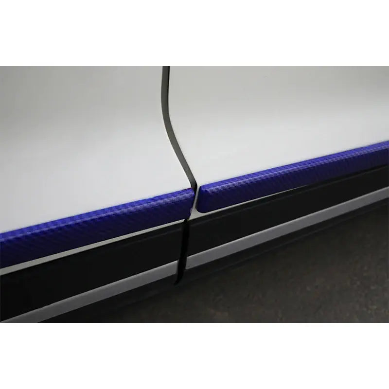 Body Abs Anti-Scratch Strip Carbon Fiber Pattern Door Decoration Sticker Anti-Collision Bright Strip