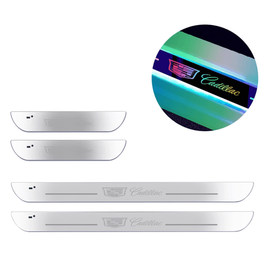 Cadillac Compatible Intelligent LED Colorful Car Door Sill Protector