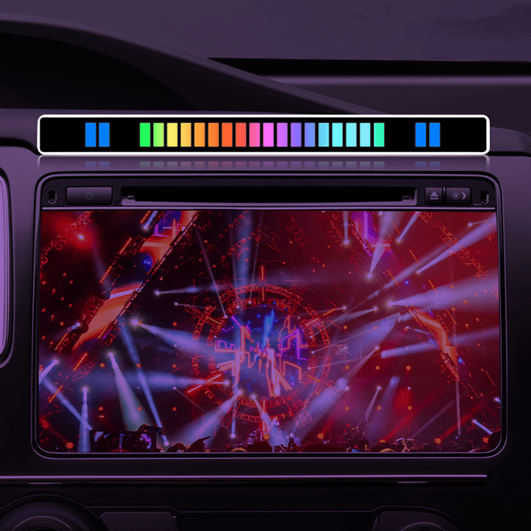 Car Colorful Music Atmosphere Light RGB Sound Control Rhythm Light