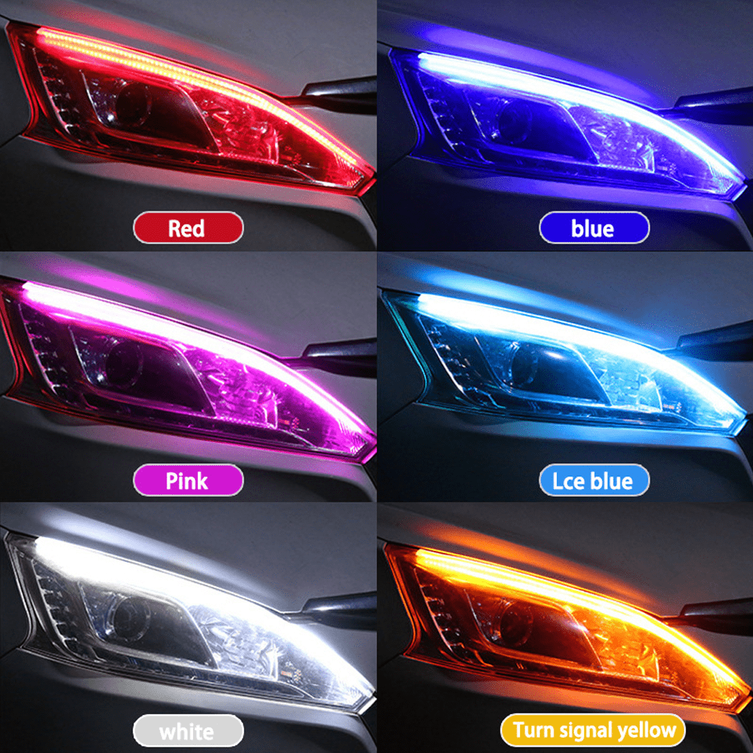 Car LED Streamer Daytime Running Light Multicolor Streamer Turning Light