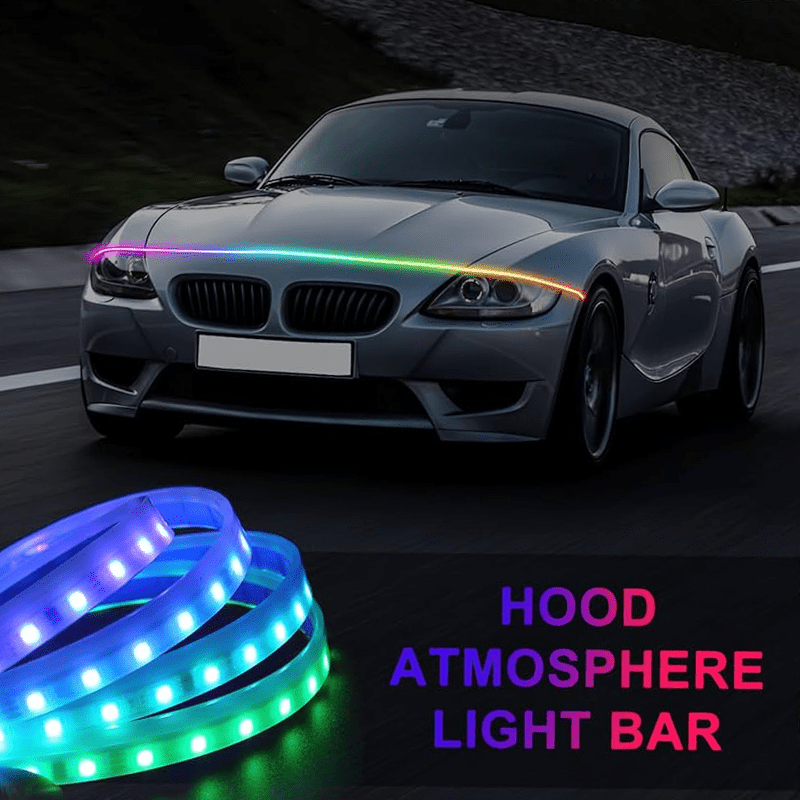 Car LED Streamer Daytime Running Lights Hood Decorative Light Strip