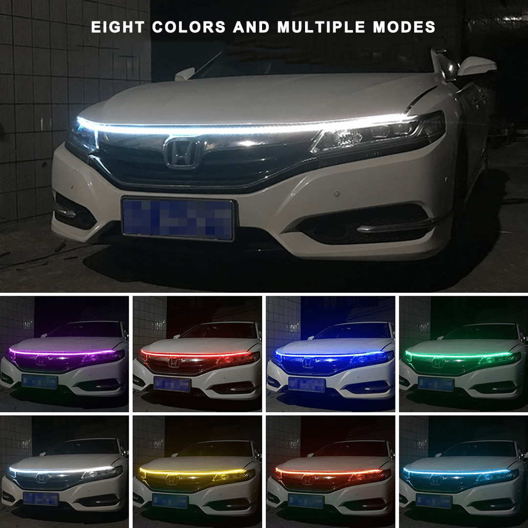 Car LED Streamer Daytime Running Lights Hood Decorative Light Strip