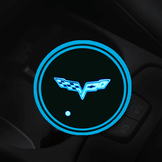 Chevrolet Corvette Compatible LED Smart Glow Coaster-Greetlight