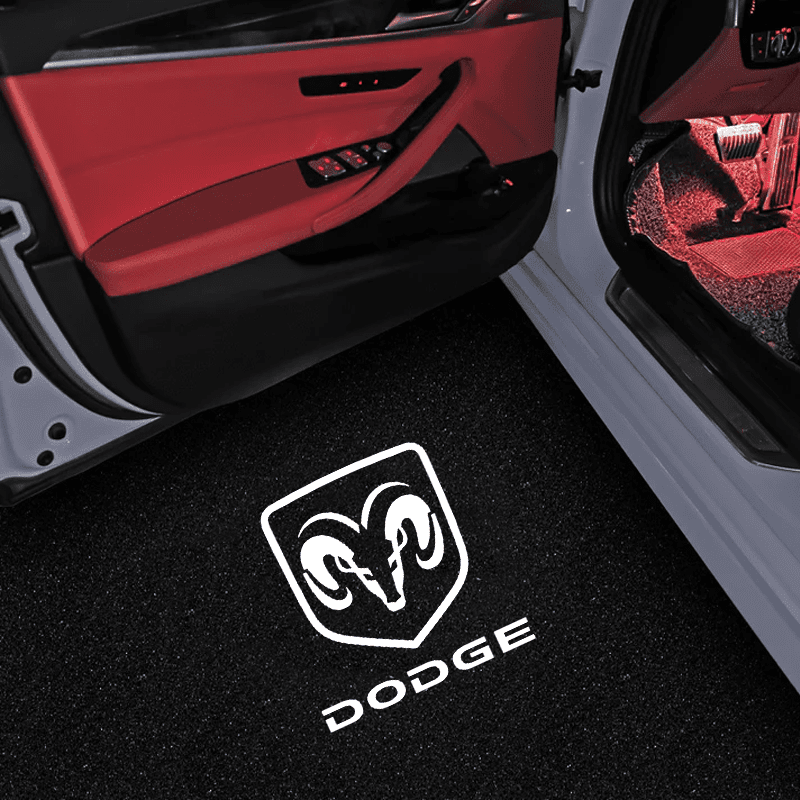 DODGE Compatible HD Door Welcome Light Puddle Light Micro Logo Projector Light Floor Light-Customizable