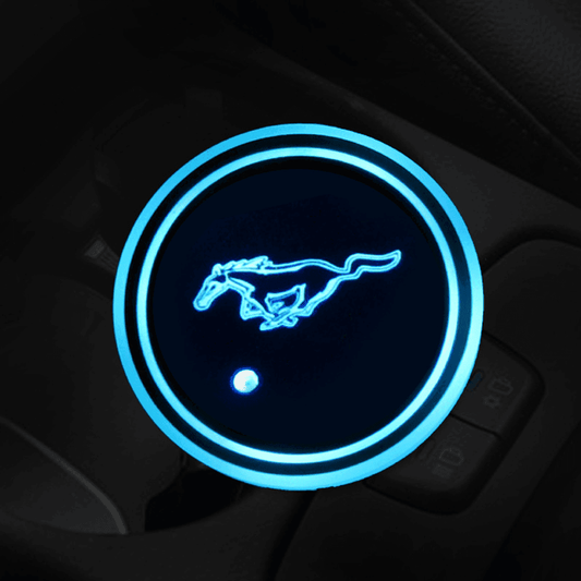 Ford Mustang Compatible LED Smart Glow Coaster-Greetlight