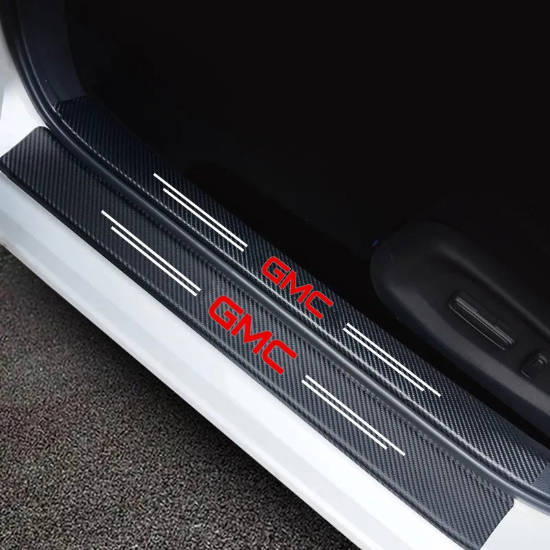 ( 9PCS )Carbon Car Door Sills Stickers