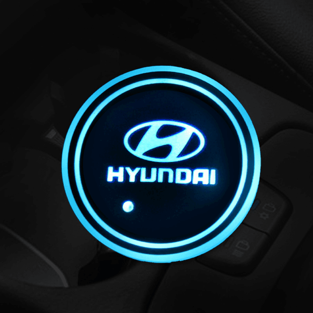 Hyundai Compatible LED Smart Glow Coaster-Greetlight