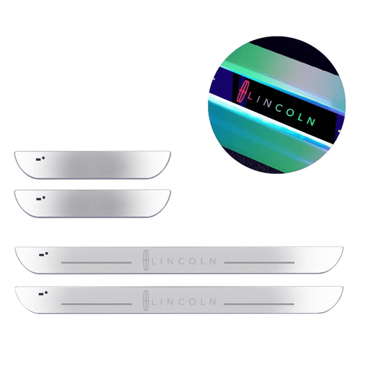 Lincoln Compatible Intelligent LED Colorful Car Door Sill Protector