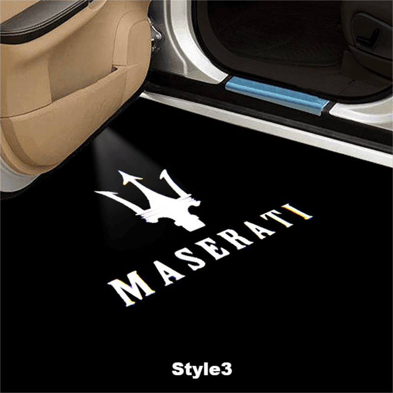 MASERATI Compatible HD Door Welcome Light Puddle Light Micro Logo Projector Light Floor Light-Customizable