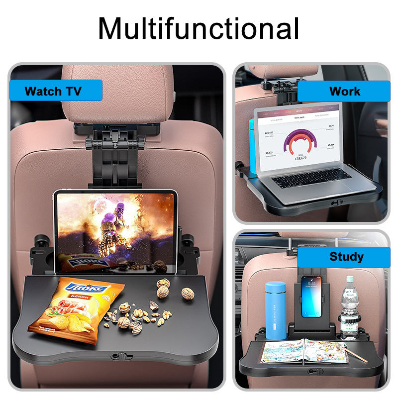 Car Rear Folding Table With Cup Holder (Upgraded)