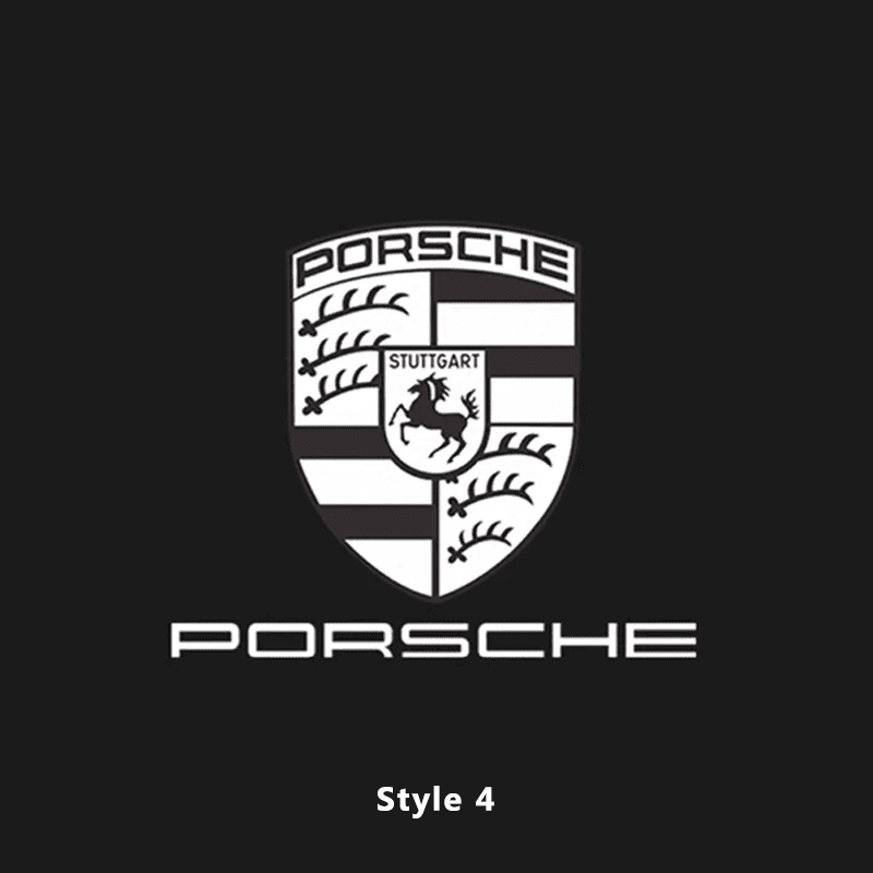 Porsche Compatible HD Door Welcome Light Puddle Light Micro Logo Projector Light Floor Light-Customizable