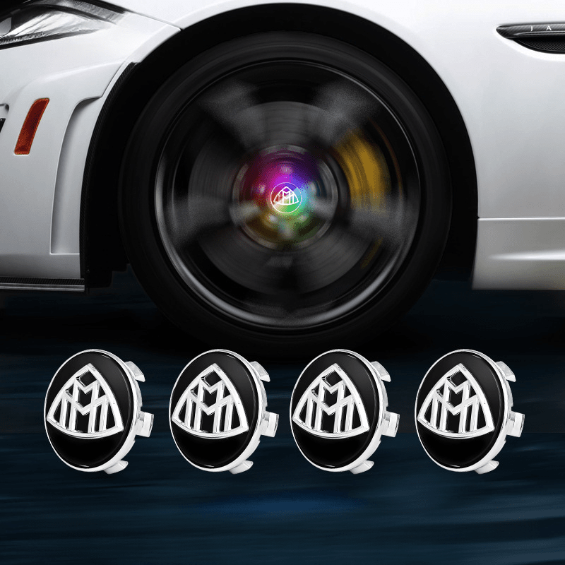 Suitable For Maybach Magnetic Suspension Hub Caps & LED Suspension Luminous Wheel Hub Lights