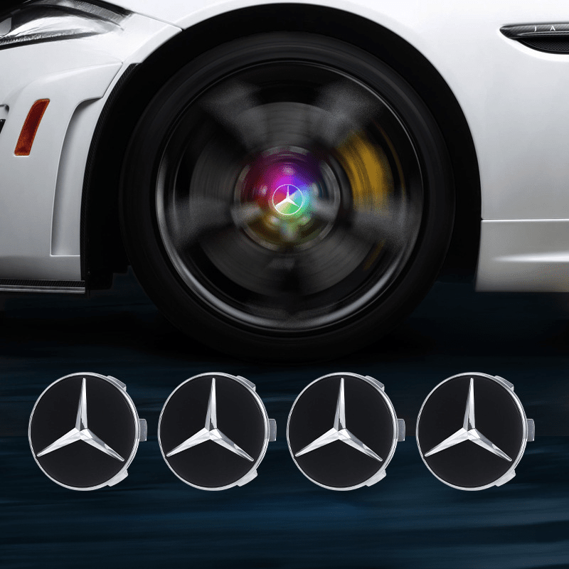 Suitable For Mercedes-Benz Magnetic Suspension Hub Caps & LED Suspension Luminous Wheel Hub Lights