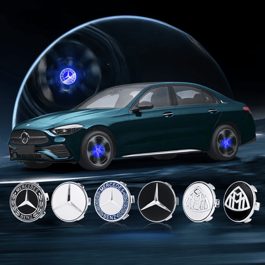 Suitable For Mercedes-Benz Magnetic Suspension Hub Caps & LED Suspension Luminous Wheel Hub Lights