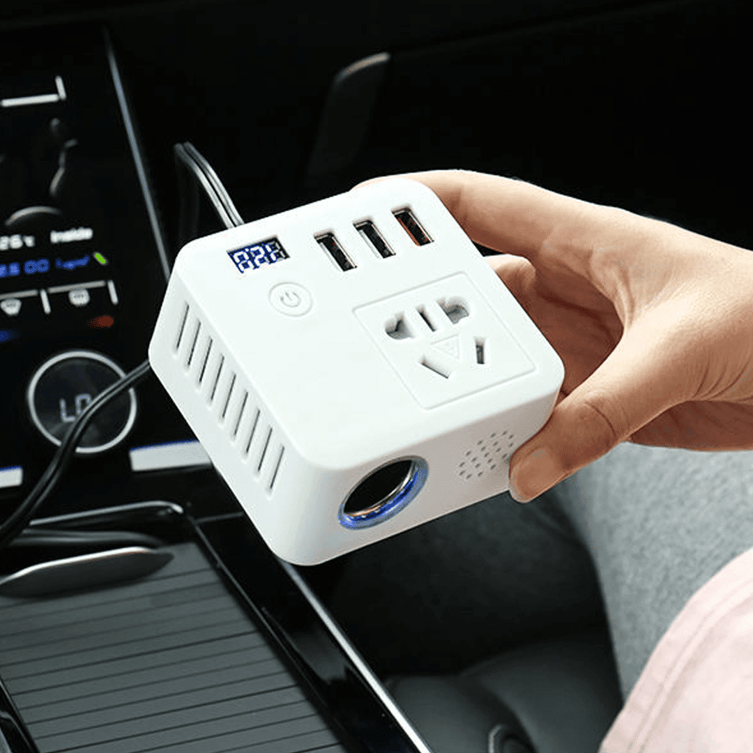 Multifunctional Car Inverter 150W High Power Sine Wave Inverter 3.0 Fast Charging Socket