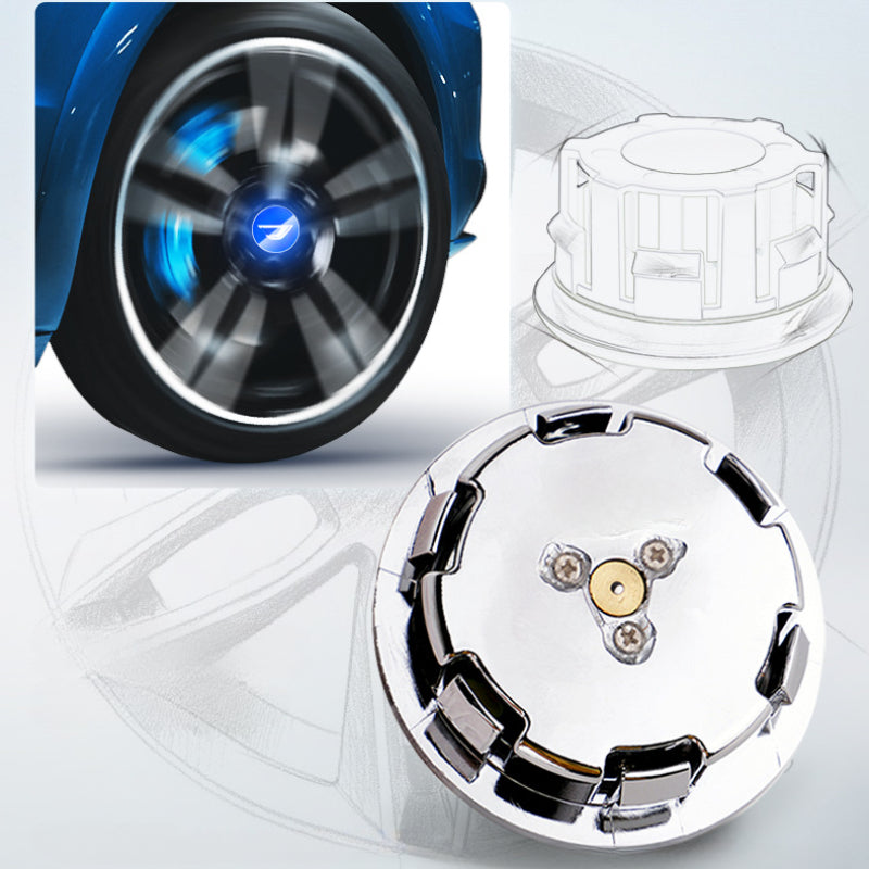 Suitable For Volkswagen Jetta Magnetic Suspension Hub Caps & LED Suspension Luminous Wheel Hub Lights