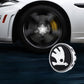 Suitable For Škoda Magnetic Suspension Hub Caps & LED Suspension Luminous Wheel Hub Lights