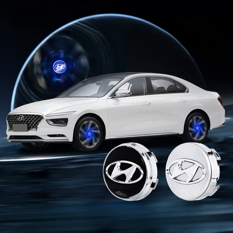 Suitable For Hyundai Magnetic Suspension Hub Caps & LED Suspension Luminous Wheel Hub Lights